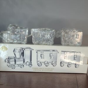 Crystal Train Sculpture Set